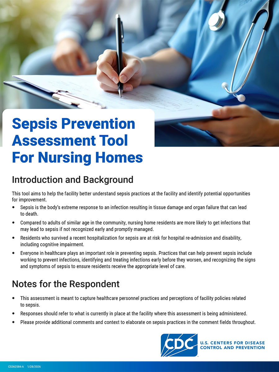 Sepsis Prevention Assessment Tool for Nursing Homes