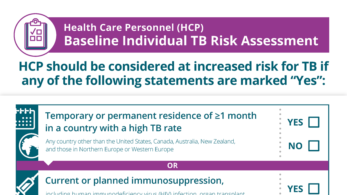 Health Care Personnel Baseline Individual Tuberculosis Risk Assessment Health care personnel baseline individual tuberculosis risk assessment form