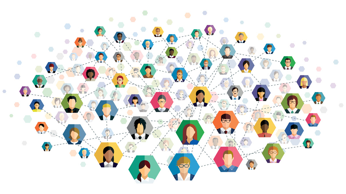 Network of Partners People linked by lines
