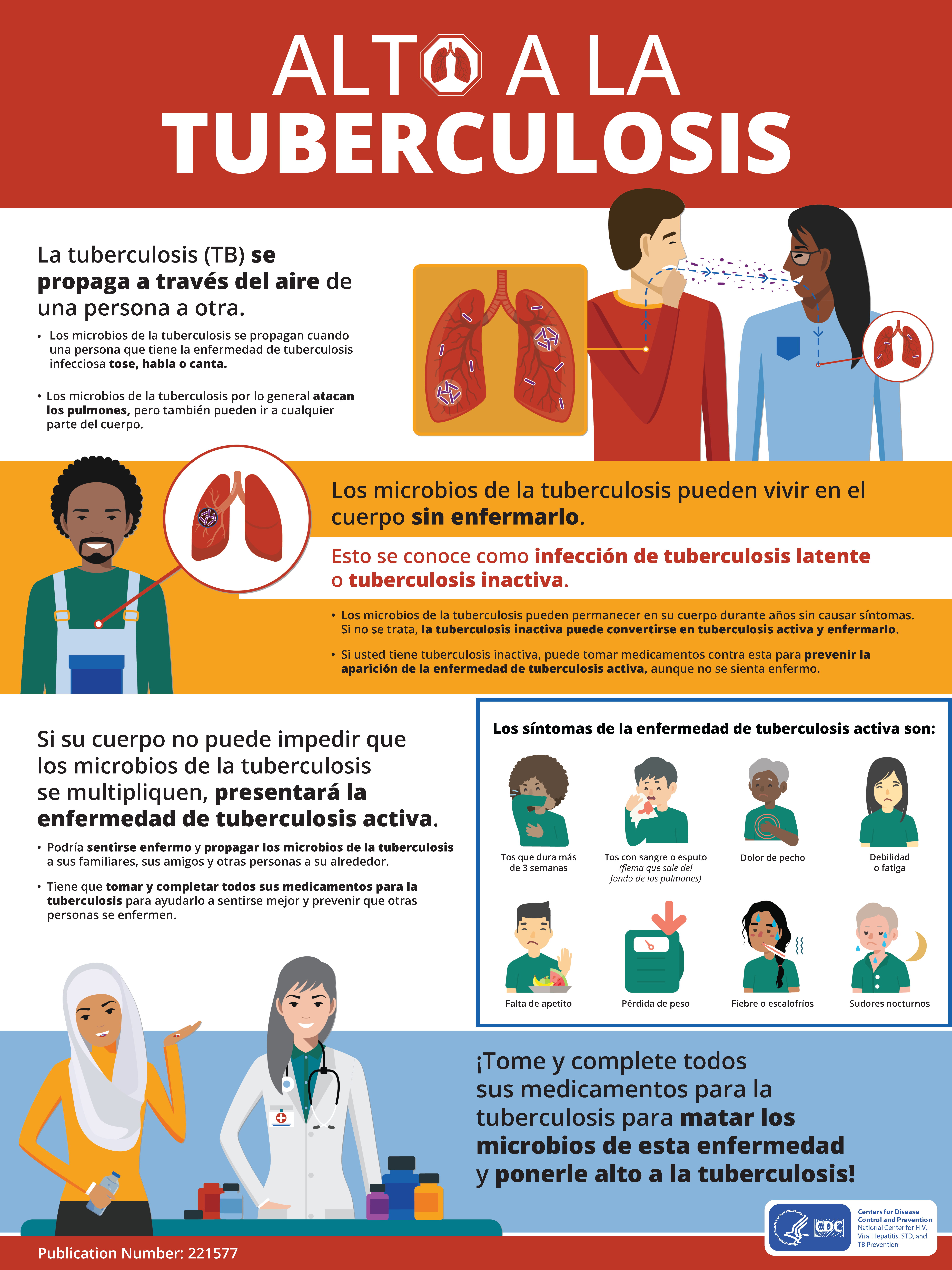 stop tb poster spanish
