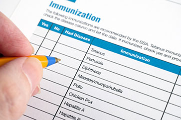 Immunization form.