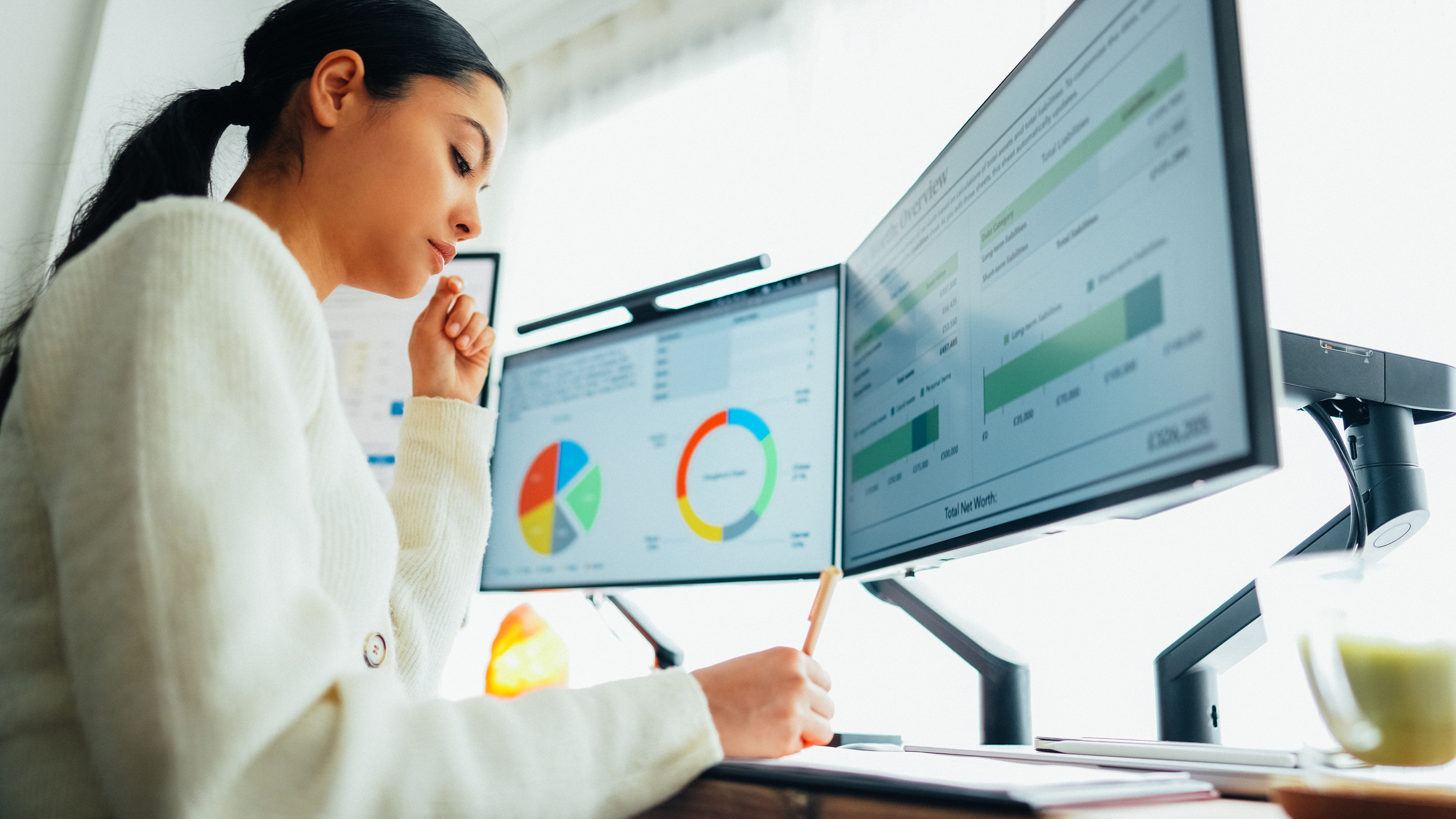 Regional Training and Evaluation Photo of a researcher evaluating data a computer