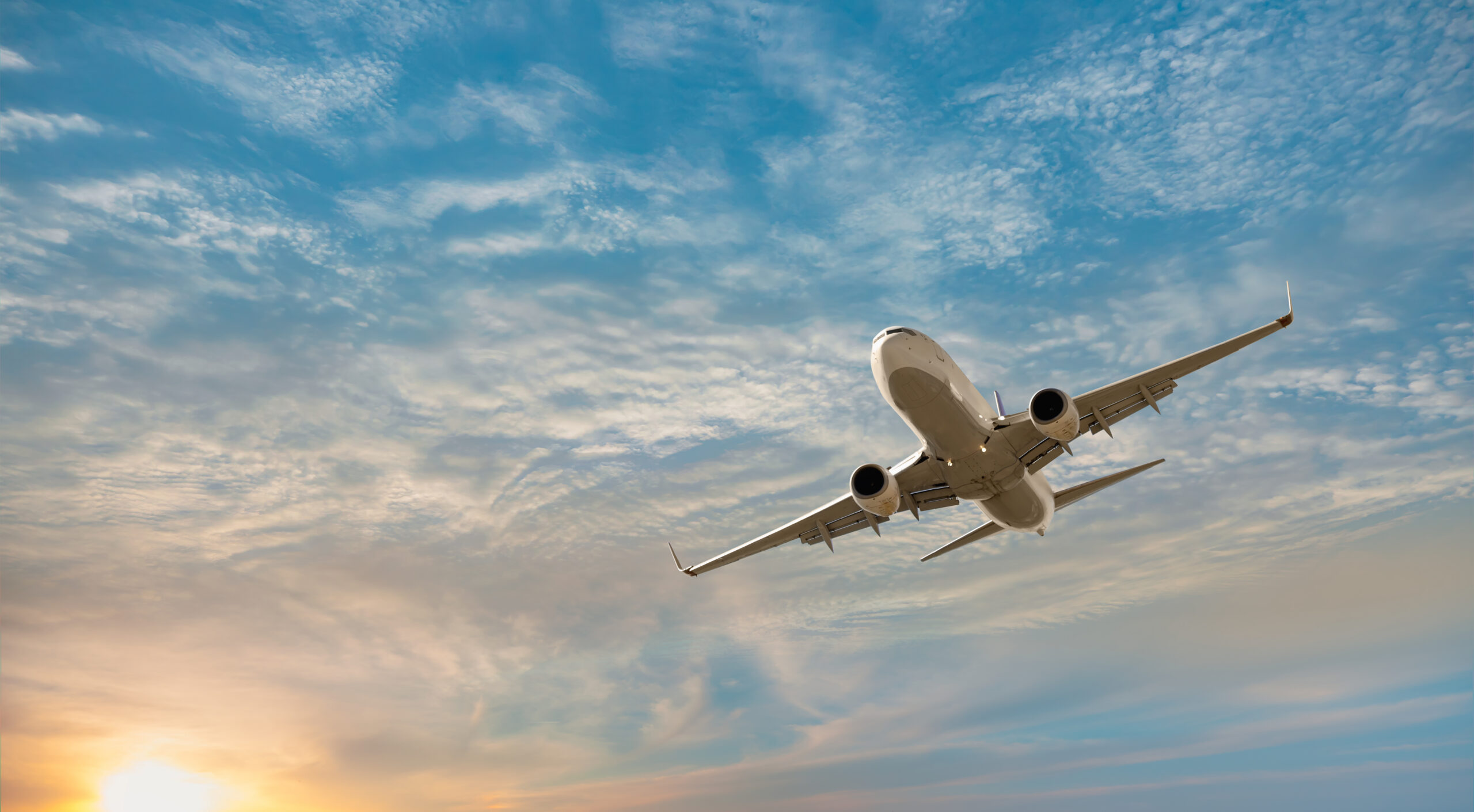 Airplane flying
