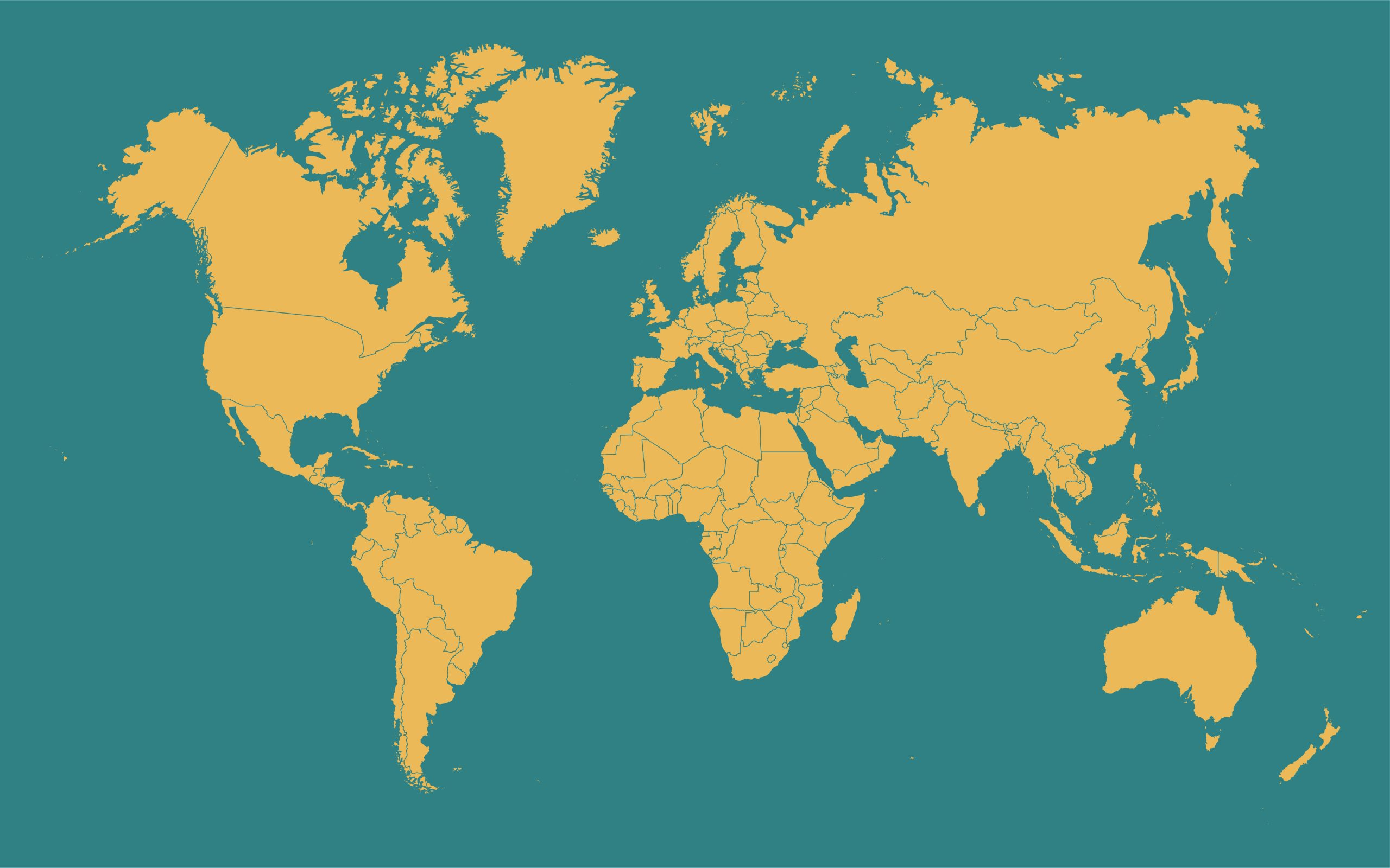 World map.