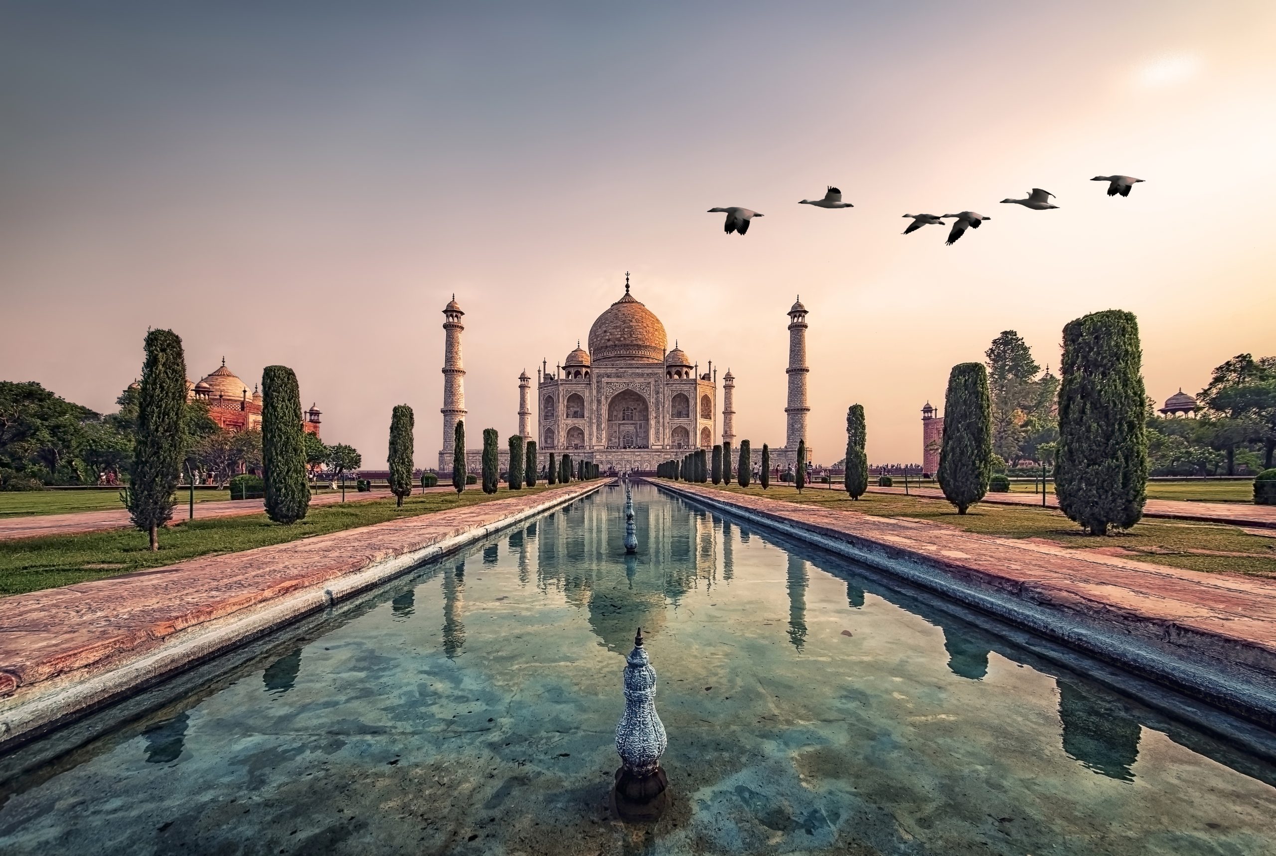 Taj Maha in Agra, India.