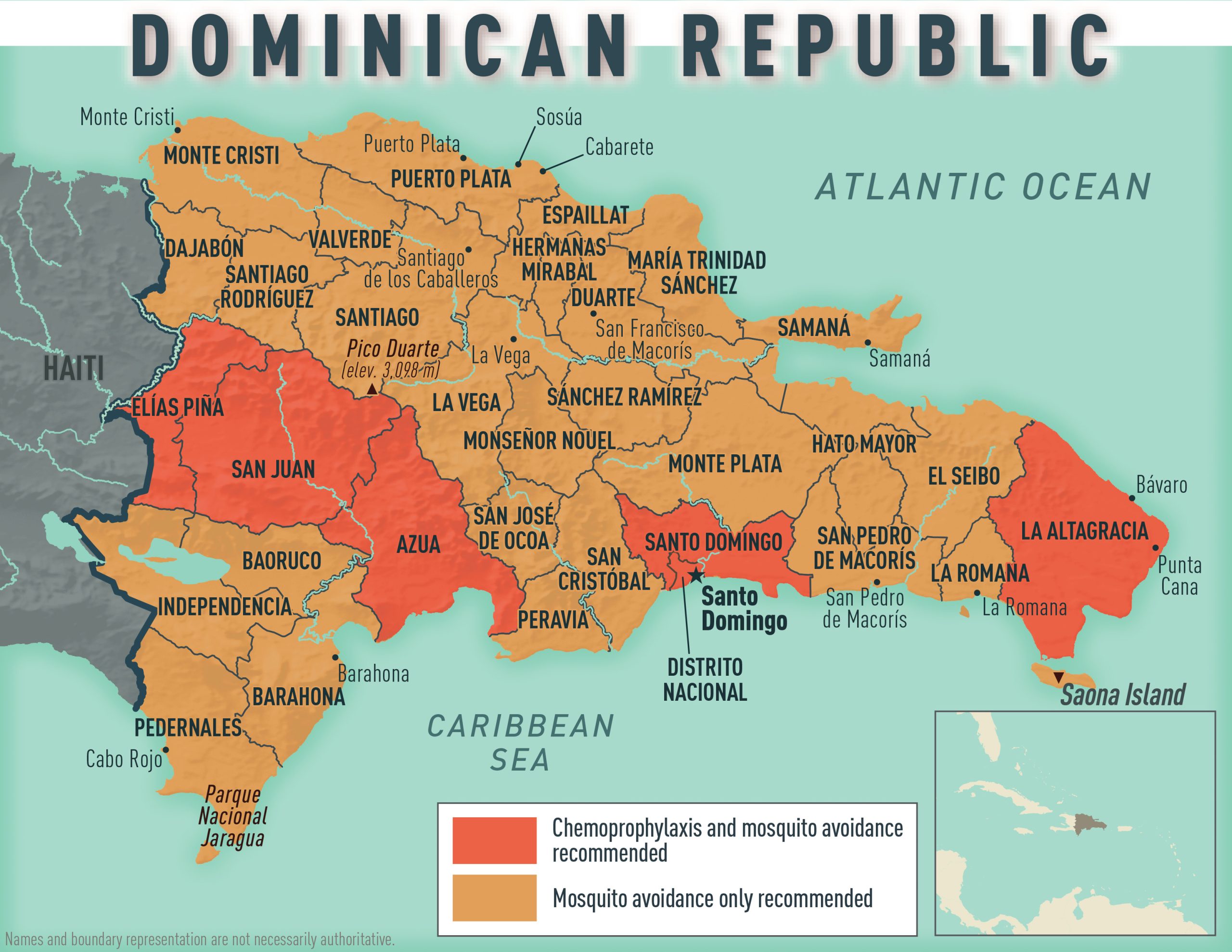 Map 1.5.22: Malaria prevention in Dominican Republic