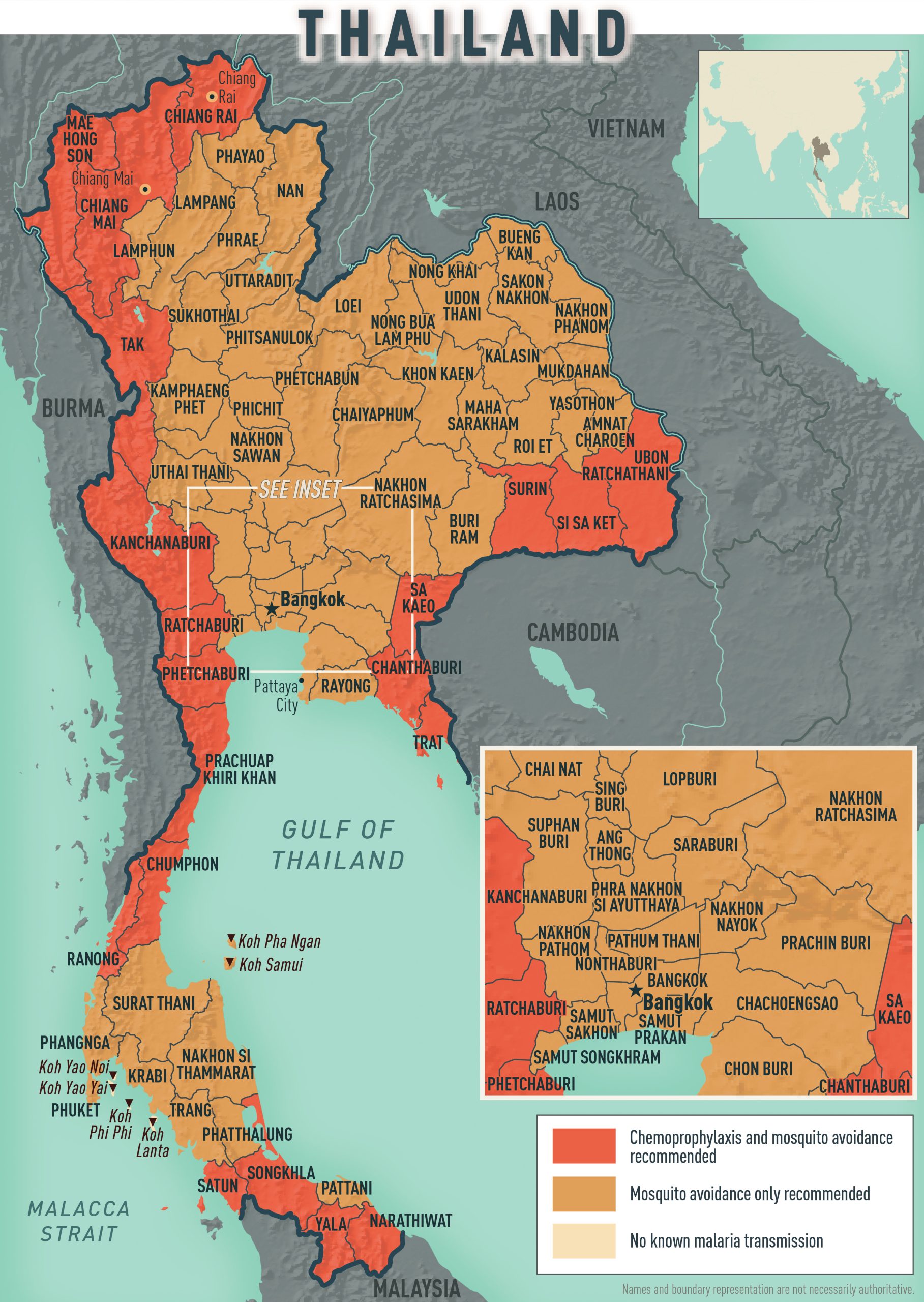 Map 1.5.42: Malaria prevention in Thailand