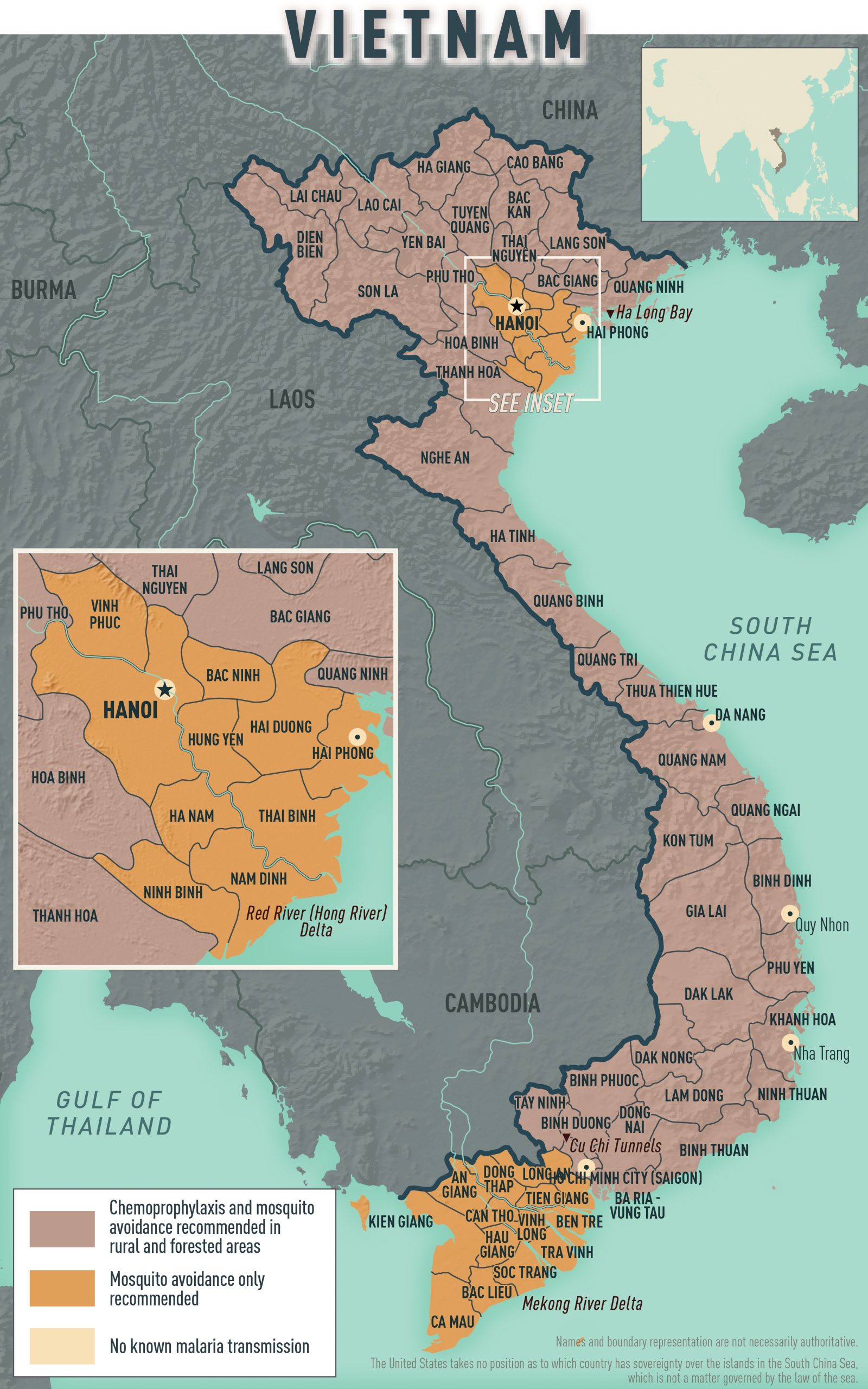 Map 1.5.44: Malaria prevention in Vietnam