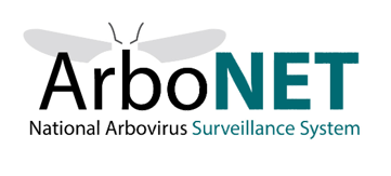 Logo for the National Arbovirus Surveillance System, called ArboNET.